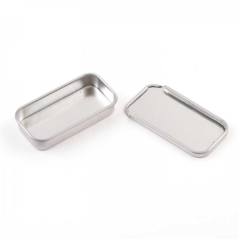 Bote metálico, plateado, 15 ml