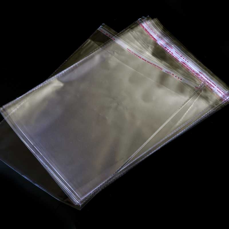 Bolsas de celofán autoadhesivas, 10,5 x 12 cm, 10 uds