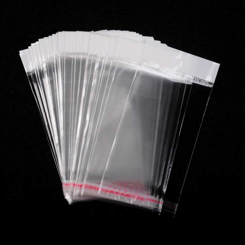 Bolsas de celofán autoadhesivas, 10,5 x 7 cm, 10 uds