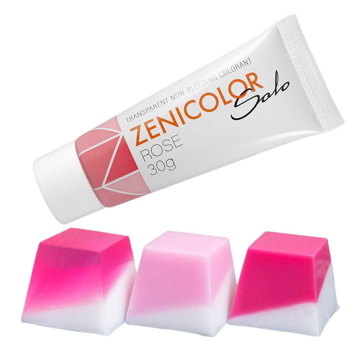 Colorante para base de jabón de glicerina, ZENICOLOR SOLO, rosa, 30 g