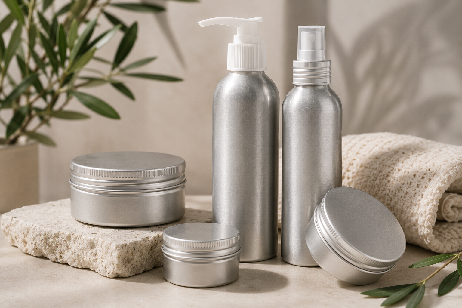 Envase de aluminio — adecuado para bálsamos, ungüentos y productos sólidos