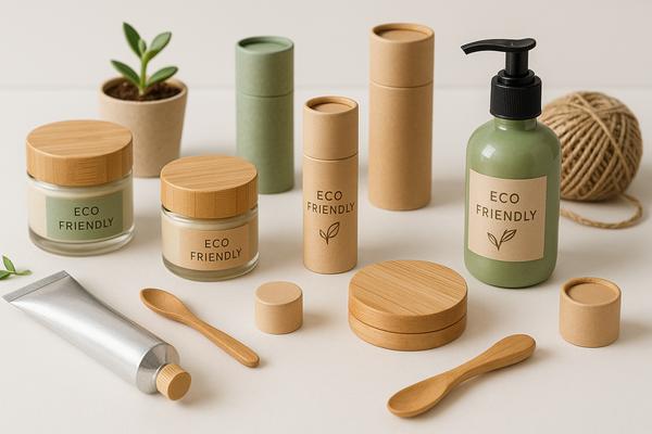 Etiqueta cosmética con claims de marketing como natural y chemical‑free
