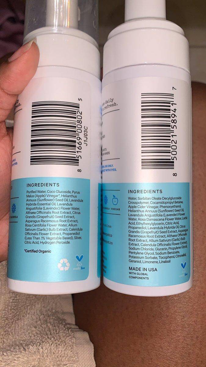 Nombres INCI, números CAS y CE en la etiqueta de una materia prima cosmética